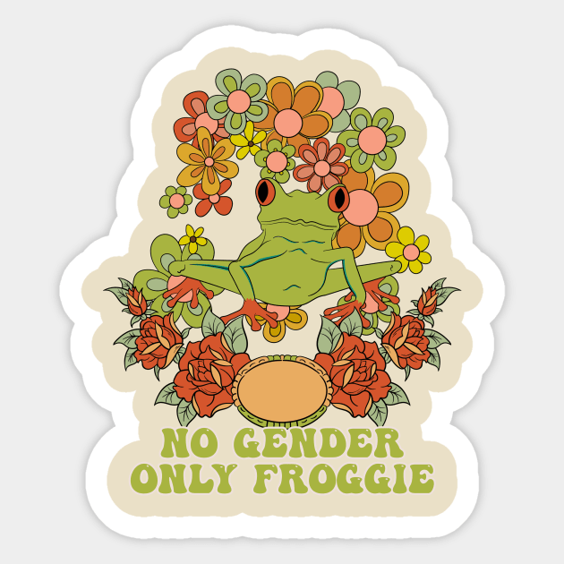 No Gender Only Froggie Sticker by Oiyo